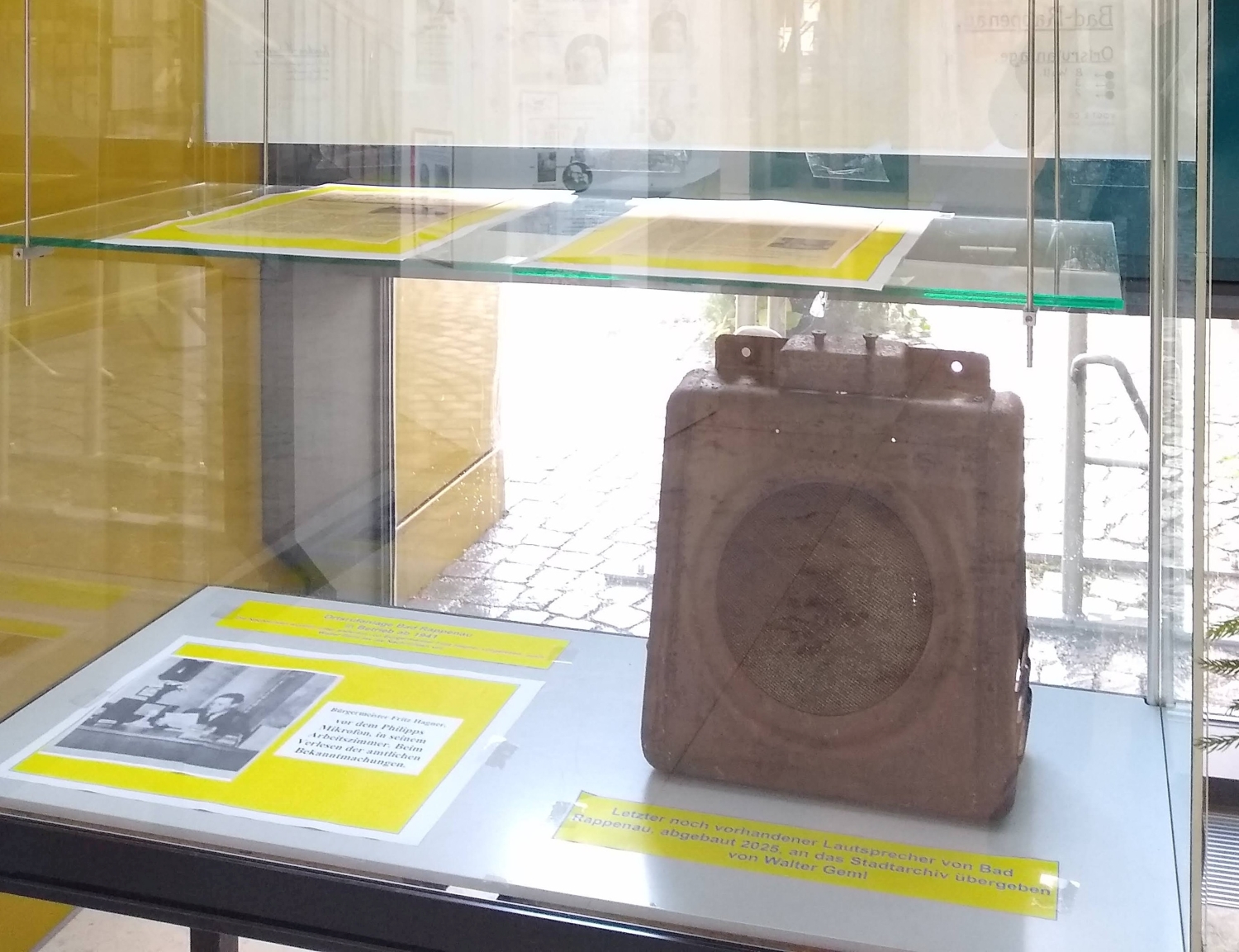 Ausstellungsvitrine (Foto: Stadt Bad Rappenau)