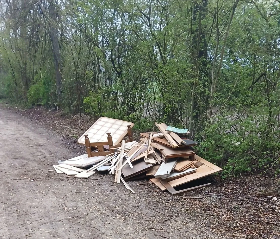 Sperrmüll am Parkplatz Waldsee (Bild: privat)