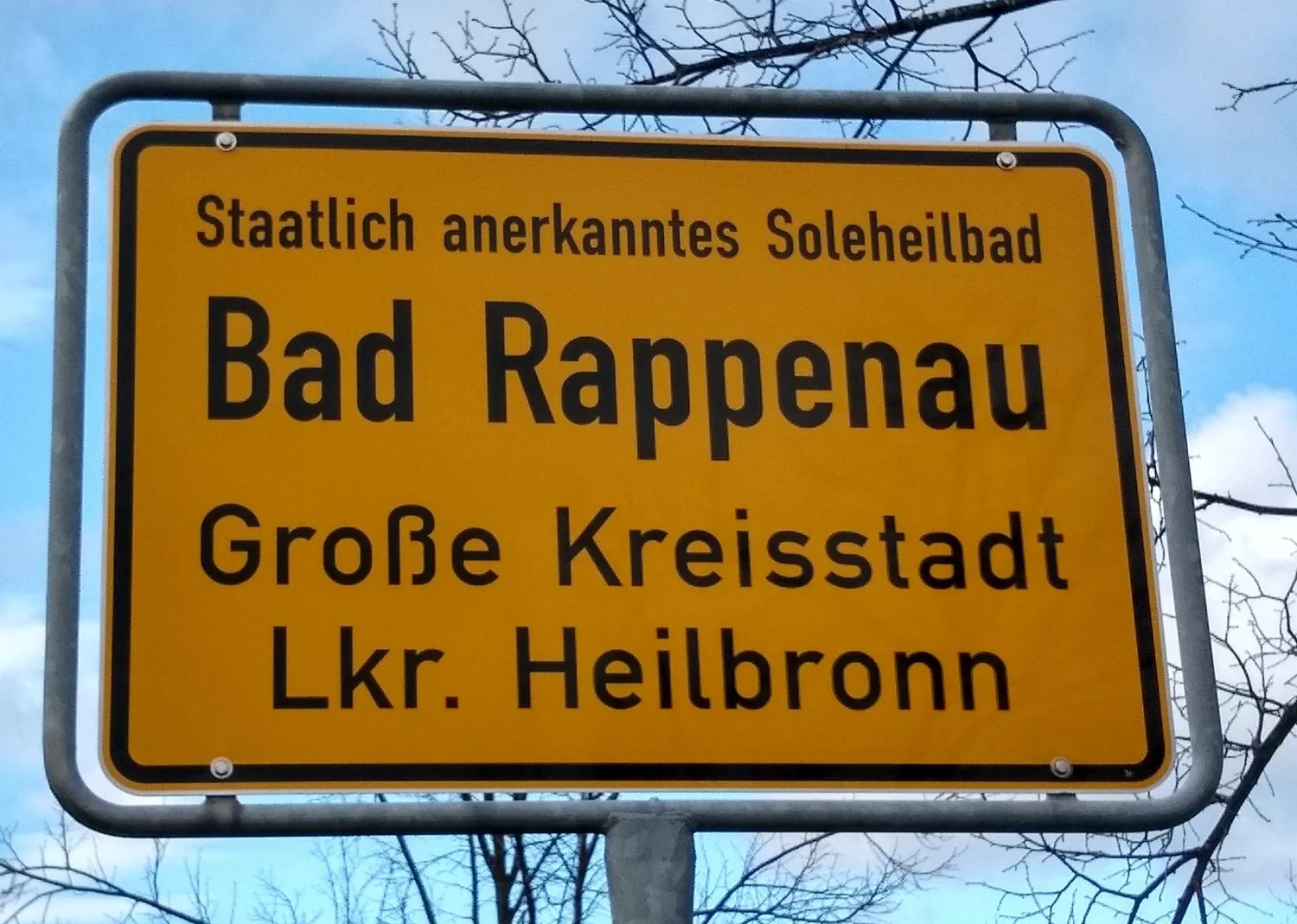 Ortstafel von Bad Rappenau (Bild: Stadt Bad Rappenau)