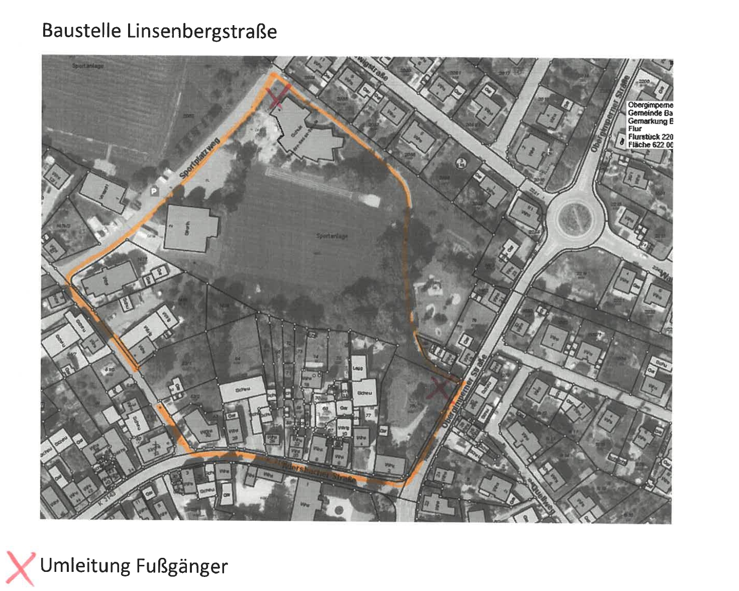 Plan: Umleitung für Fußgänger in der Linsenbergstraße Sperrung-Babsatdt-Umleitung-Fussgaenger.jpg