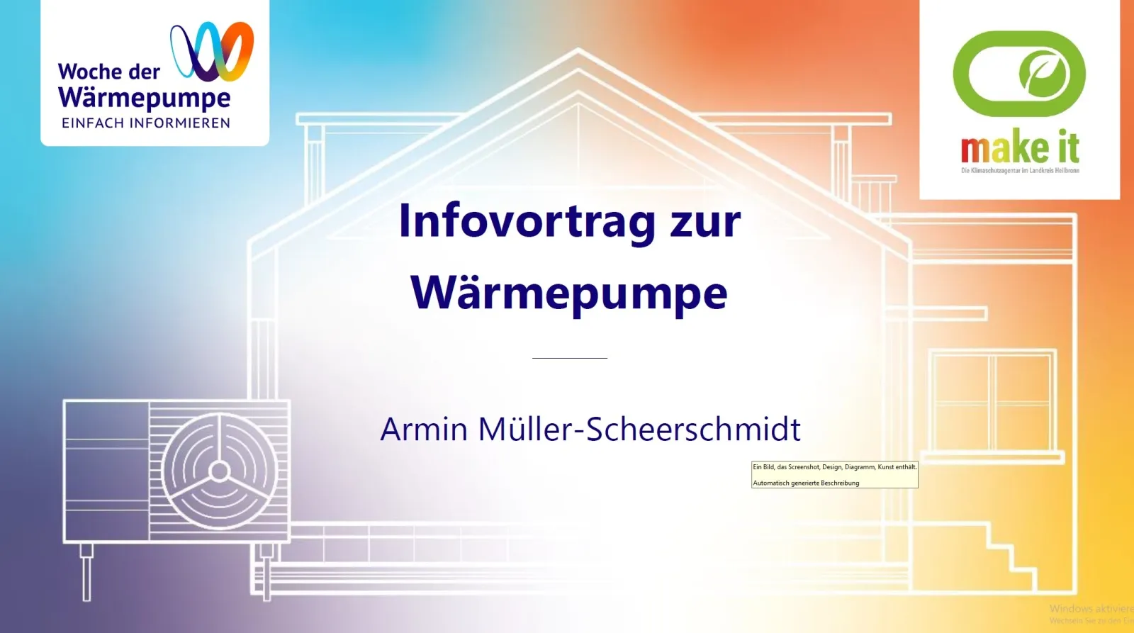 Infovortrag Wärmepumpe Deckblatt